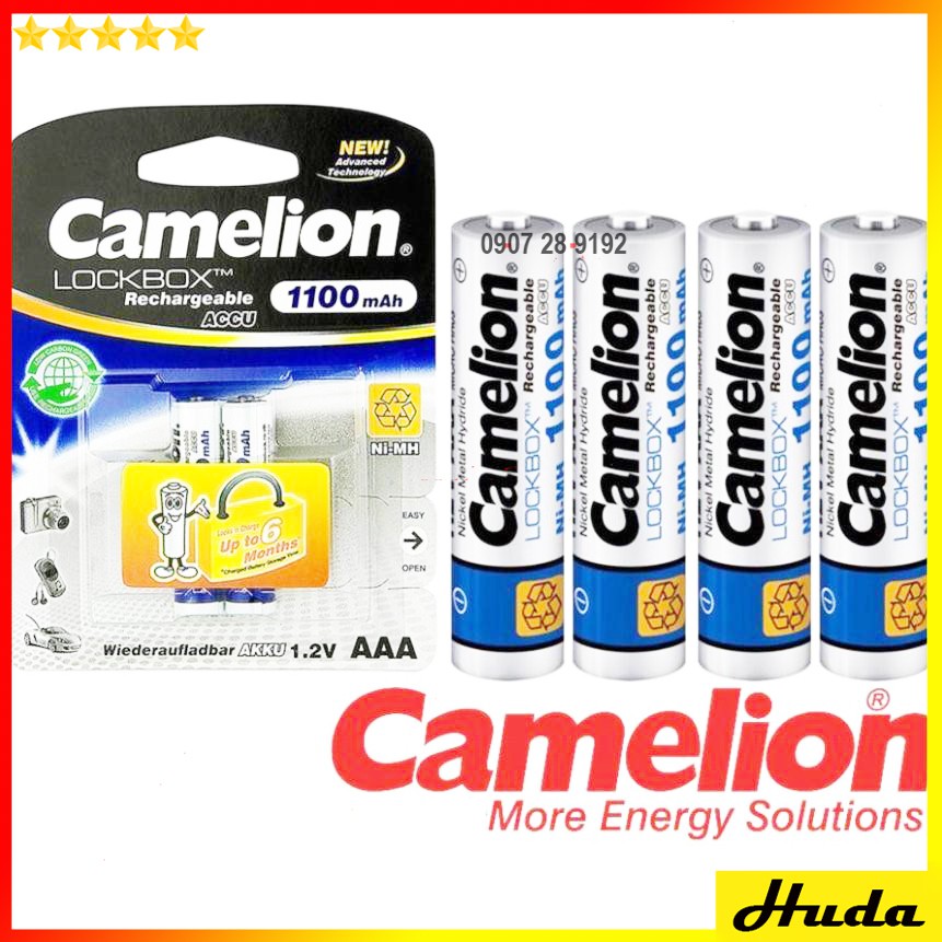 4 viên pin sạc AAA 1100mAh Ni-MH Rechargeable Battery 1.2V CAMELION  DSG