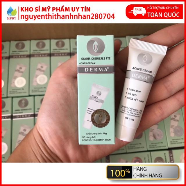 Kem mụn Derma Anti Acne Cream chính hãng giảm mụn, mờ thâm, đầu đen, mụn ẩn, mủ