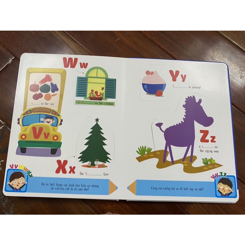 Sách-Lật mở khám phá - My ABC - Bảng chữ cái Tiếng Anh cho bé