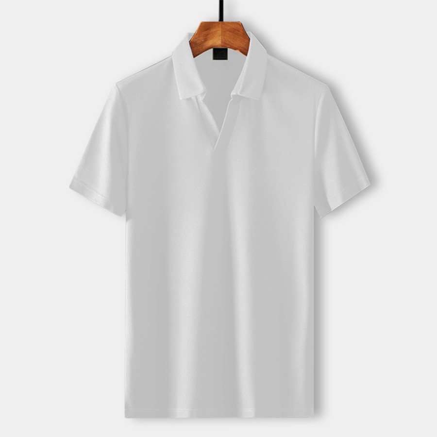 Áo Phông Nam Cổ V vải thun lạnh xuất xịn, chuẩn form - áo polo nam - áo phông nam có cổ - BOOLY | BigBuy360 - bigbuy360.vn