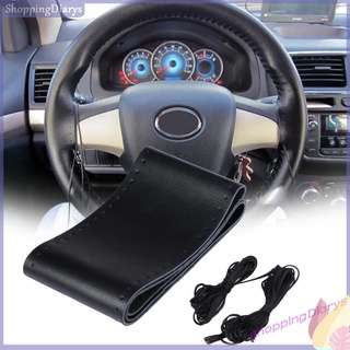 Bọc Vô Lăng Xe Hơi Bằng Da Bò Kèm Kim May