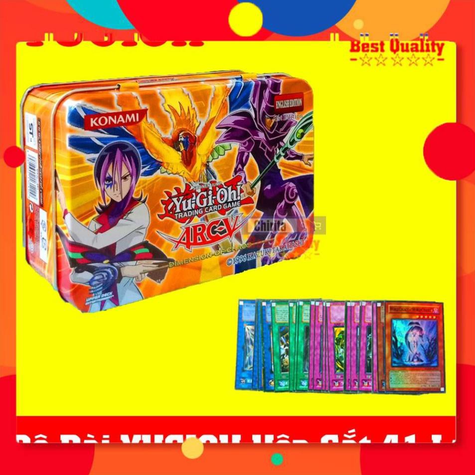 Bài YUGIOH Hộp Sắt 41 Lá - Thẻ Bài Chất Liệu Giấy Cứng Cao Cấp YGO41