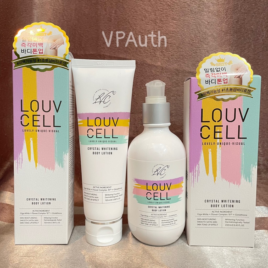 Dưỡng Thể Trắng Da LOUV CELL Crystal Whitening Body Lotion