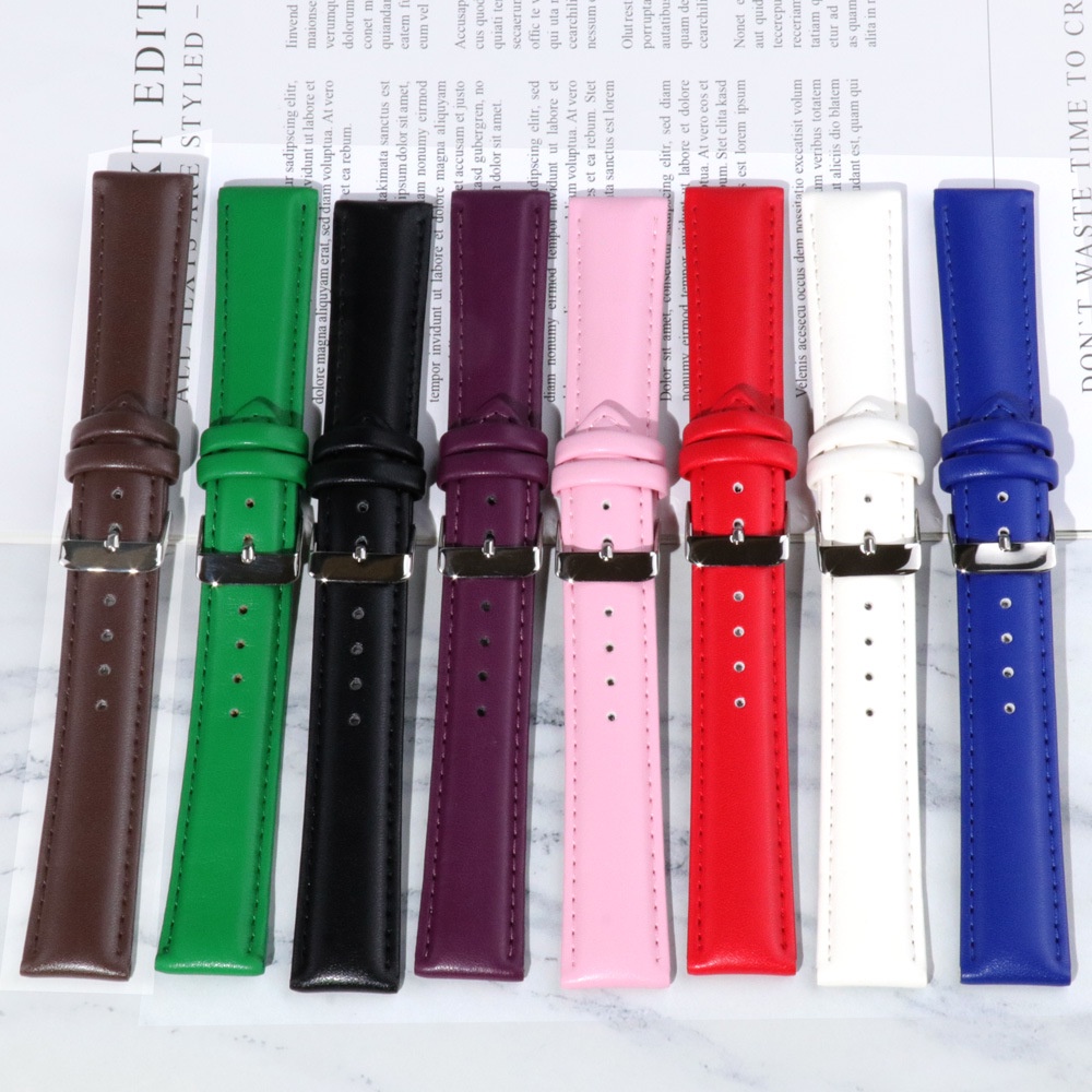Dây Đeo Đồng Hồ Bằng Da Thật 12mm 14mm 16mm 18Mm 20mm 22mm 24mm Cho Nữ