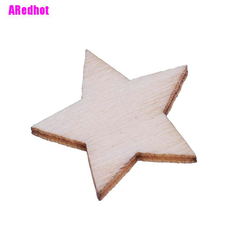 Bộ 100 Ngôi Sao Gỗ Trang Trí Thủ Công