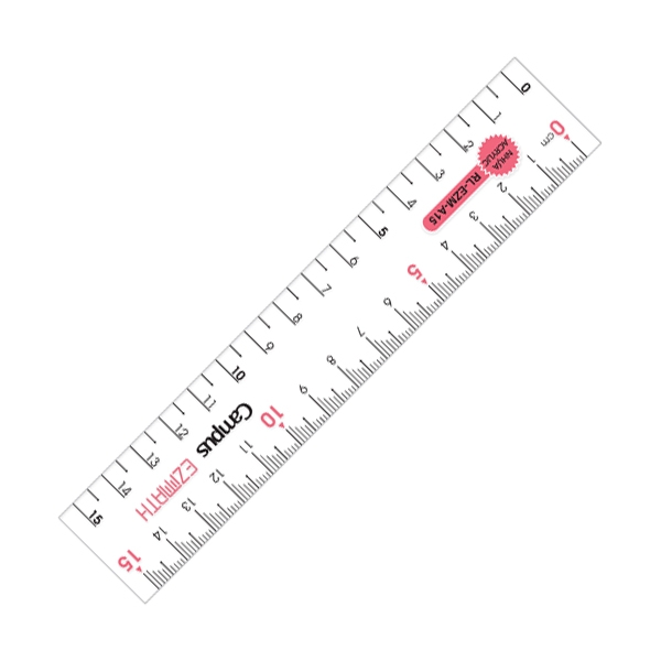 Thước Kẻ Acrylic Campus 15cm RL-EZM-A15 - Campus