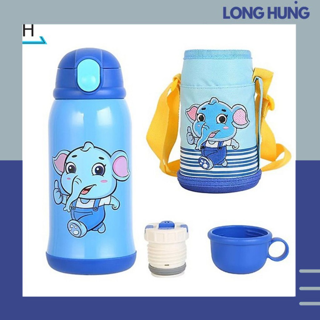 [ SALE KHỦNG VÀO HÈ ] BÌNH GIỮ NHIỆT CHO BÉ 🐶🐰 BÌNH GIỮ NHIỆT MINI HÌNH ĐỘNG VẬT INOX  - BGND