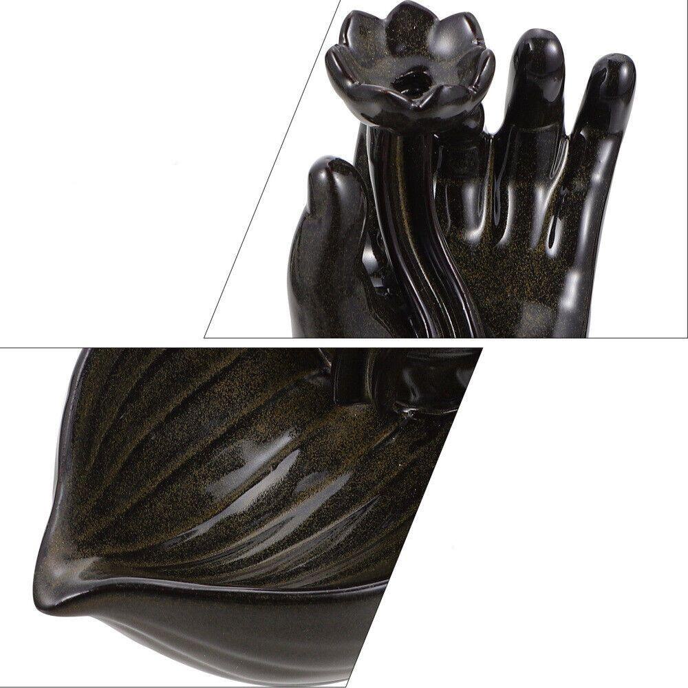 LAKAMIER Đế Đốt Trầm Hương Bằng Sứ Thủ Công Tinh Xảo Có Giá Đỡ