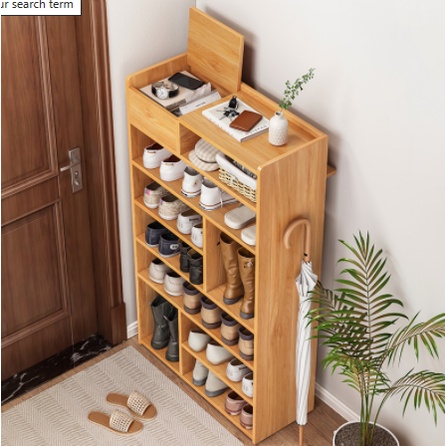 Tủ giày gỗ nhiều tầng, kệ giày thông minh gỗ MDF phủ melamin chống xước - GL159