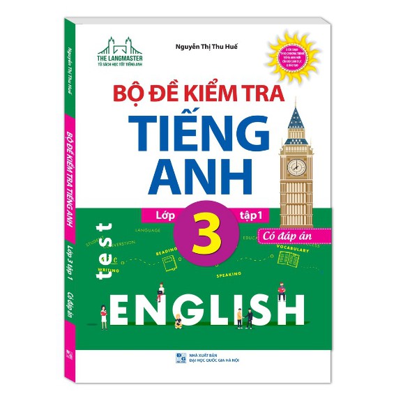 Sách - Bộ đề kiểm tra tiếng Anh lớp 3 tập 1 - Có đáp án