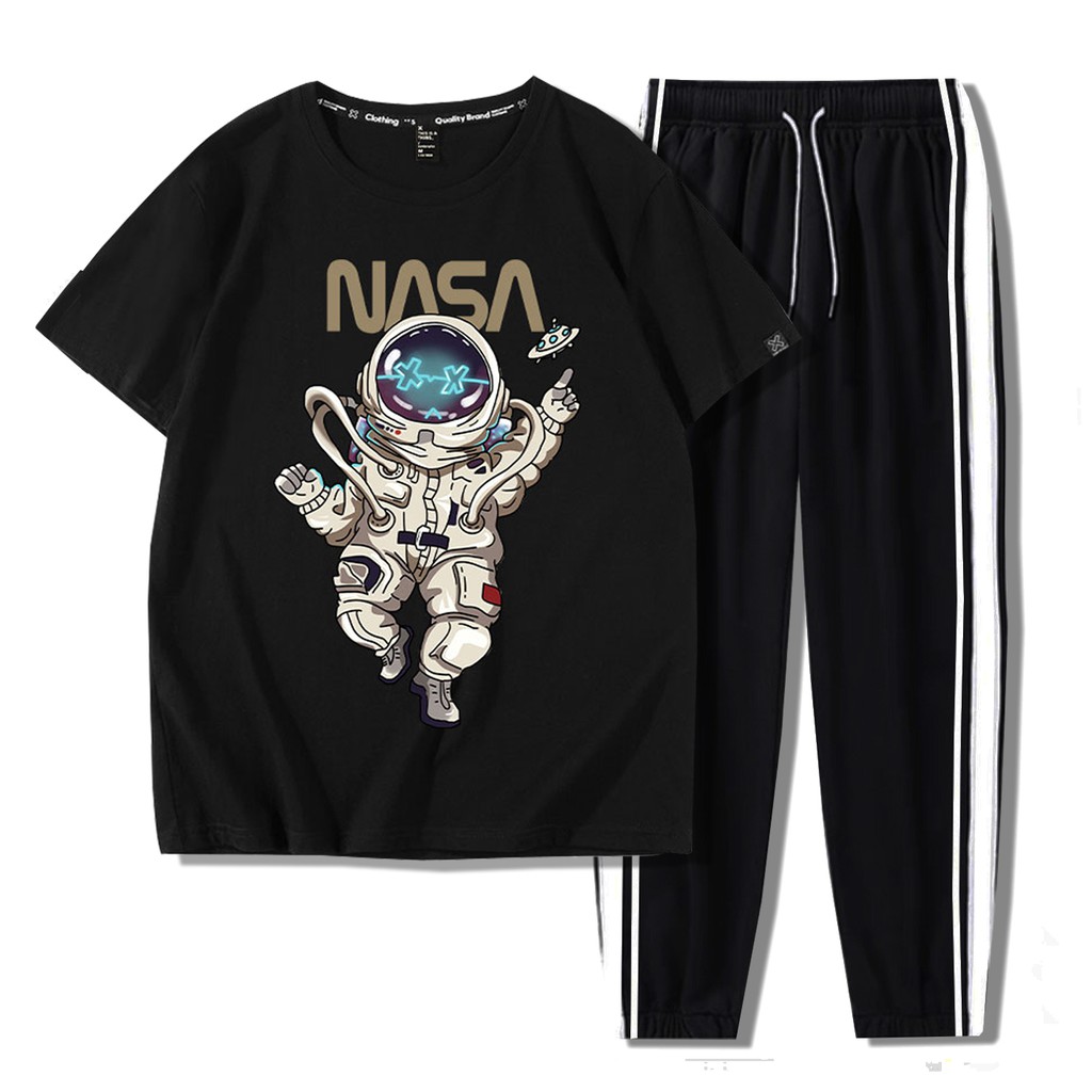 Bộ Quần Áo Nam Áo Thun In Chữ NASA Quần Jogger Thể Thao Ulzzang Thời Trang MixxStore QUAN NAM 1000095 + TOP NAM 1000178