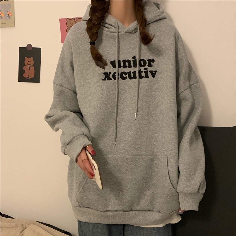 Áo Hoodie Dài Tay Phong Cách Hàn Quốc Năng Động Trẻ Trung Dành Cho Nữ