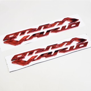 Decal chữ vario nhựa xi - bạc, vàng, đỏ