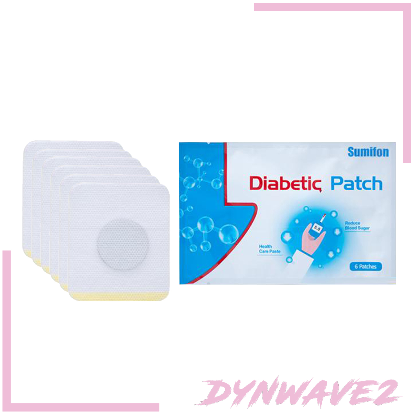 [DYNWAVE2]High Blood Sugar 6 Pcs/1Bag Diabetes Plasters Diabetes Patch Diabetes Pads