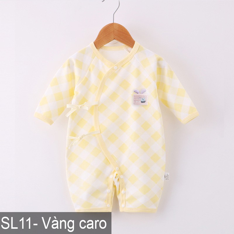 Bodysuit Body cotton dài tay cho bé trai bé gái Hàng Quảng châu xuất Nhật SL11