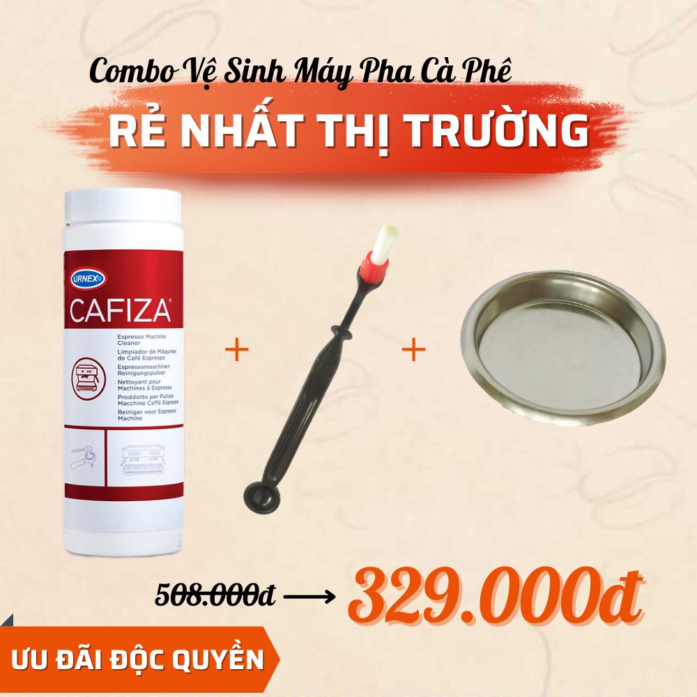 Thuốc vệ sinh máy pha cà phê, bột rửa vòi chiết suất máy pha espresso Urnex Cafiza xuất xứ Mỹ - Message Coffee