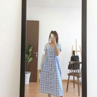 Maxi kẻ sọc xanh