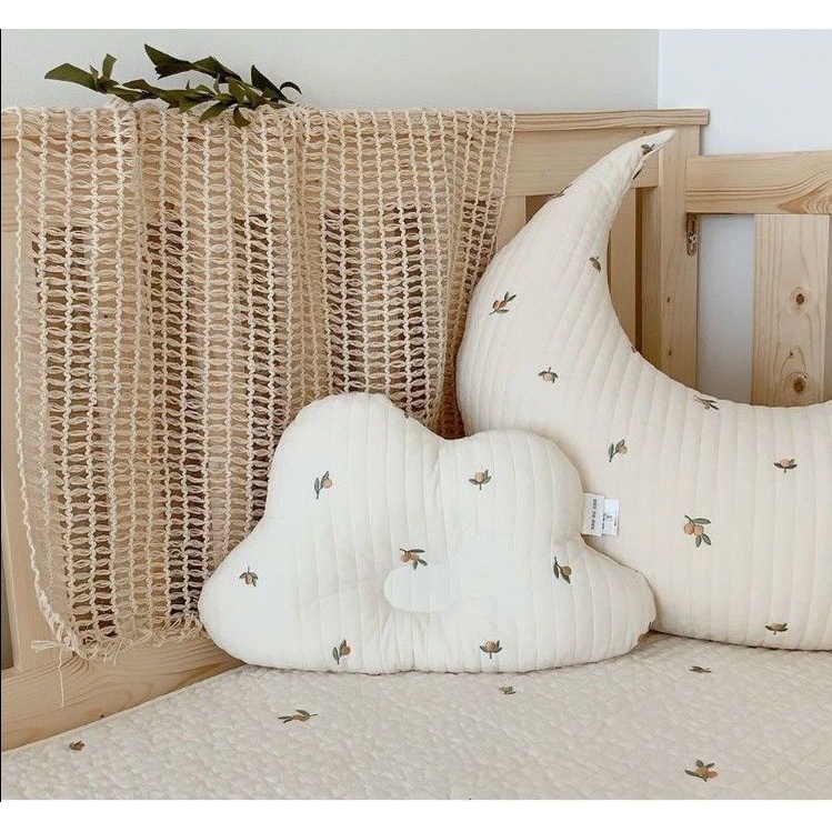 Gối Ngủ Cotton Chống Bẹp Đầu Thoáng Khí Cho Bé
