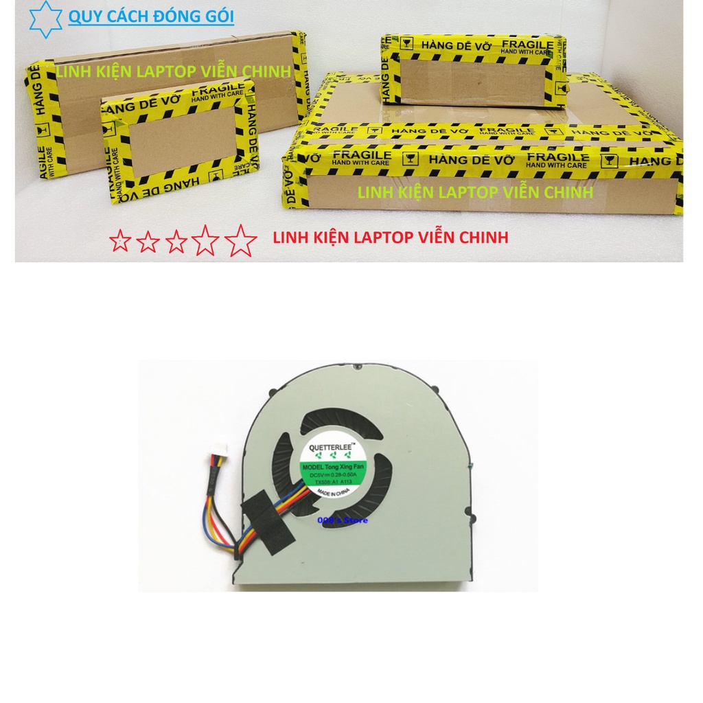 Quạt laptop Acer Aspire E1 - 422, E1 - 430, E1 - 432, E1 - 470, E1 - 472, E1 - 522 - Bảo hành 1 tháng lỗi 1 đổi 1