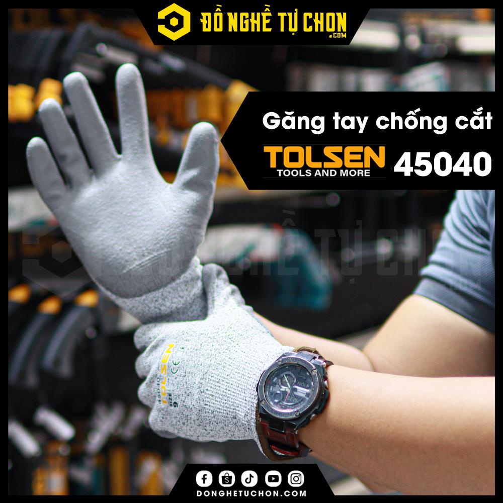 Găng tay chống cắt 5 lớp tolsen 45040+4504