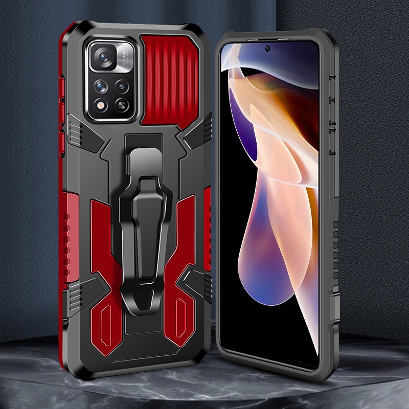 Ốp Điện Thoại Chống Sốc Có Giá Đỡ Cho Redmi Note 11 11S 10 10s 11 Pro + 5G