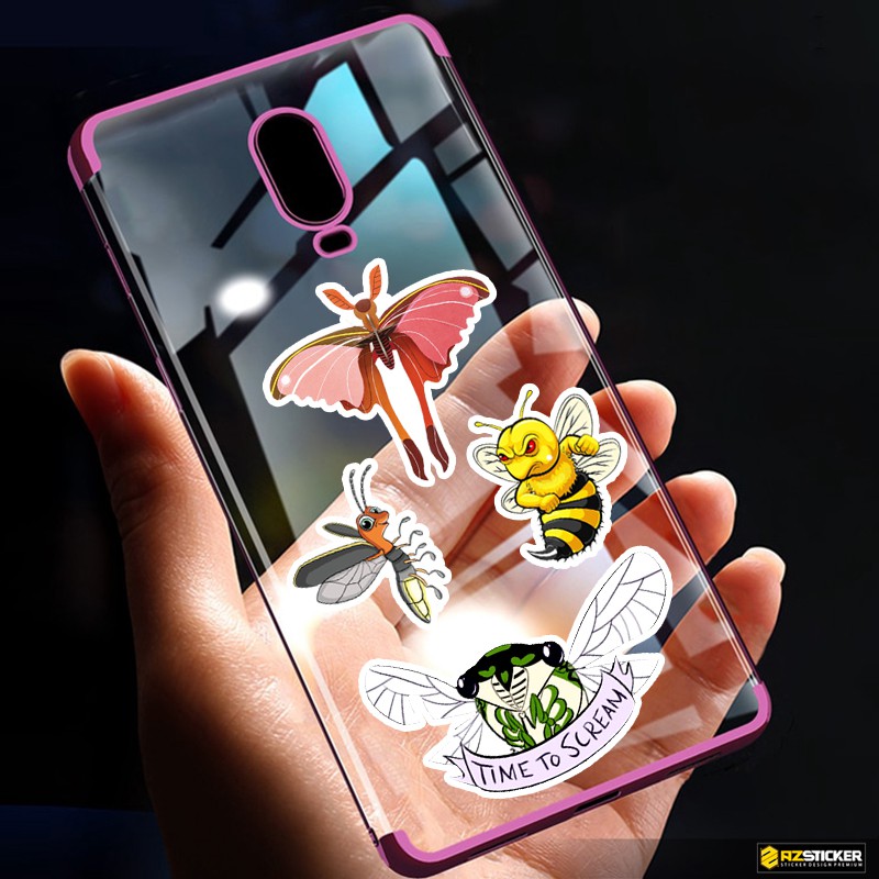 Sticker Chủ Đề Côn Trùng Dễ Thương | STK71 | Hình Dán Sticker Trang Trí Mũ Bảo Hiểm Sổ Tay Bình Nước Bình Sữa