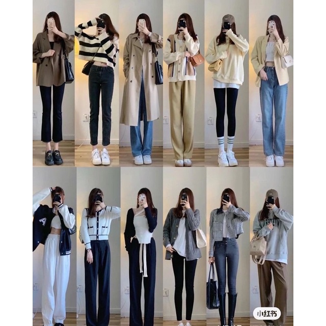 QUẦN BAGGY JEAN NỮ CẠP CAO HAI CÚC