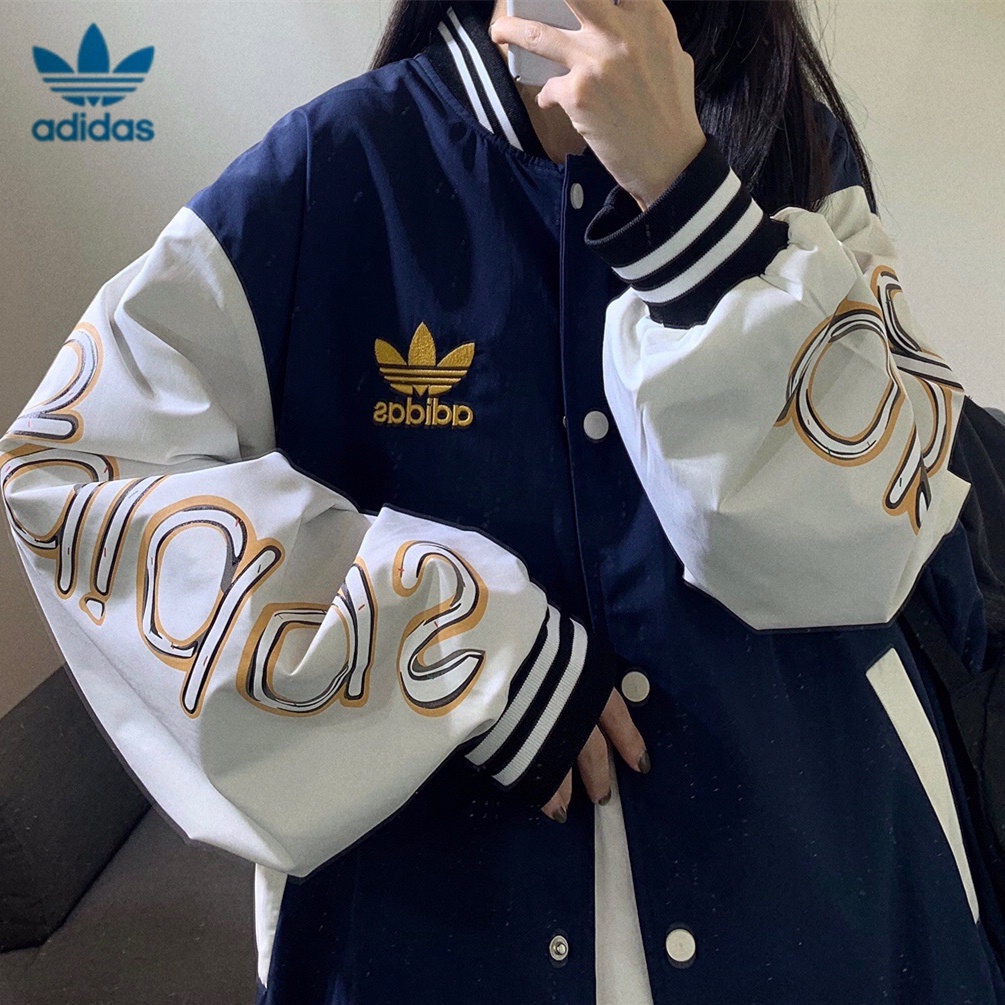 Áo Khoác Bóng Chày Adidas 100% Chính Hãng Thời Trang Năng Động Cho Nữ