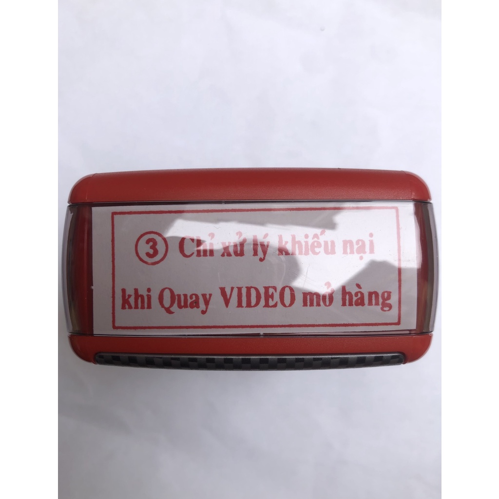 XẢ LỖ khắc dấu SHINY kích thước 55x22mm &quot;chỉ xử lý khiếu nại khi quay video mở hàng&quot;