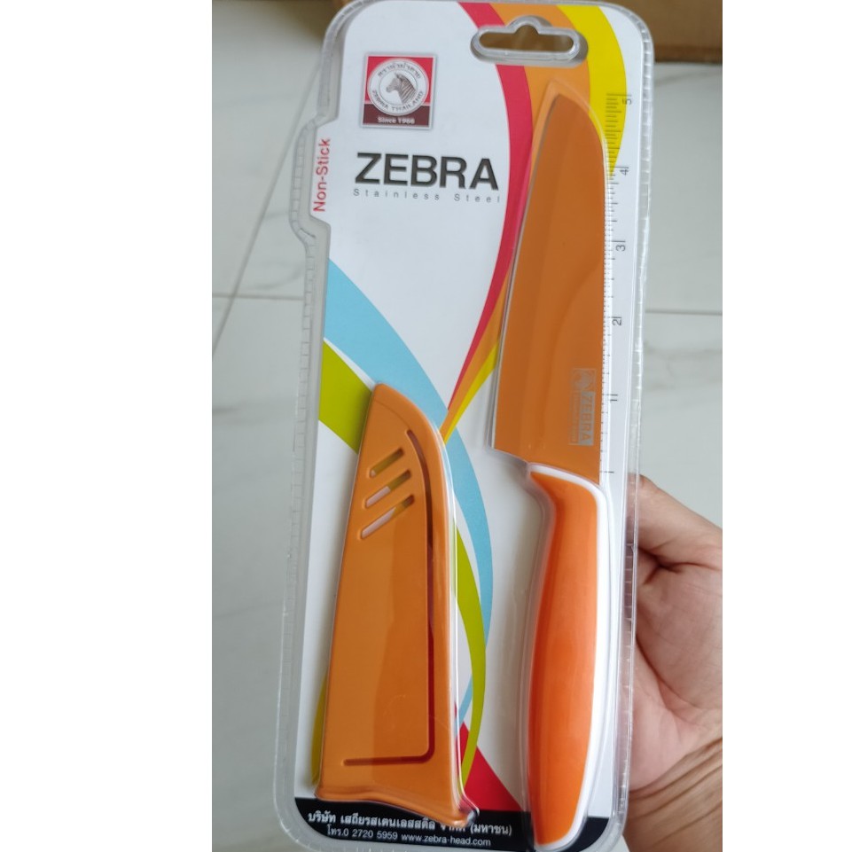 Dao chống dính 5' có nắp đậy ZE100503 zebra Thái Lan sắc bền