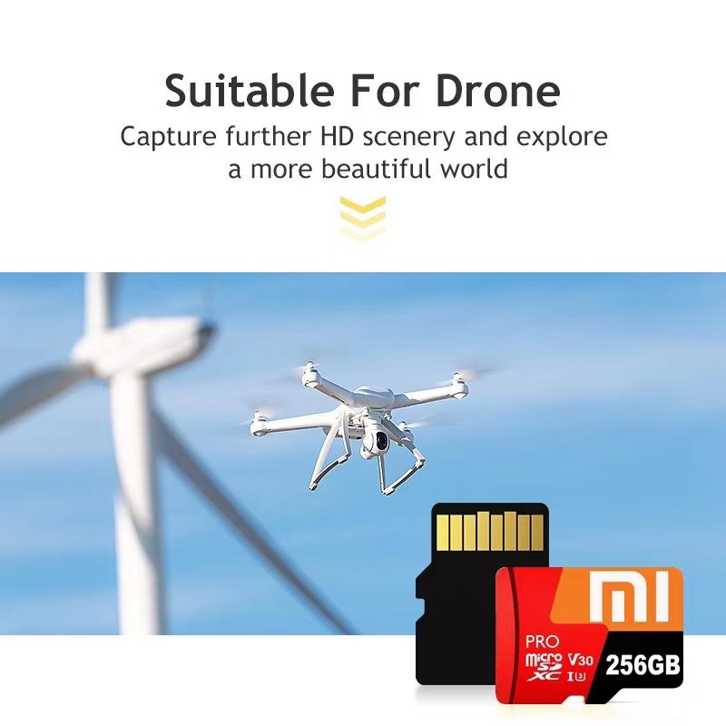 Thẻ Nhớ Micro SD Tốc Độ Cao Xiaomi Redmi V30 PRO SDXC / UHS-I U3 Class 10 1TB 512GB 128GB 32GB 8GB