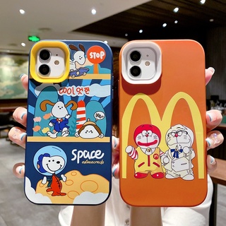 Ốp Điện Thoại Silicon Mềm Họa Tiết Hoạt Hình 3 Trong 1 Cho iPhone 6 6S 7 8 Plus 11 12 13 Pro MAX X XR XS MAX SE 2020 2022