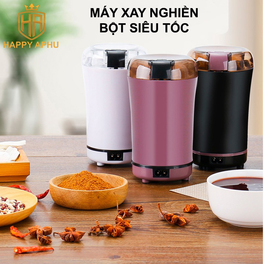 [FREESHIP] Máy Nghiền Đồ Khô tích điện Xay Các Loại Hạt, Ngũ Cốc, CaFe, Gạo Nếp Siêu Tốc