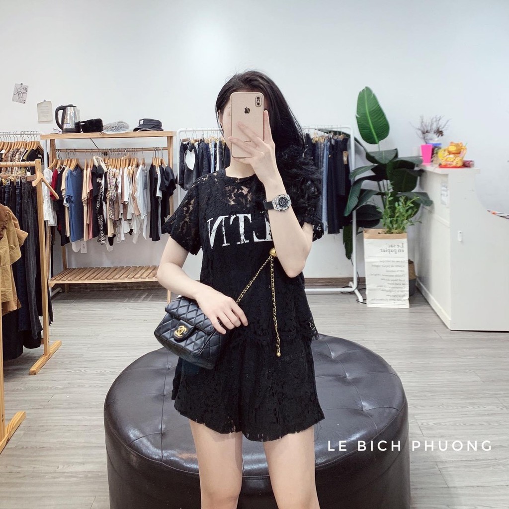 Set đồ nữ cá tính, set quần sóc áo quây đi chơi sang chảnh mùa hè đẹp 8A00070 | BigBuy360 - bigbuy360.vn