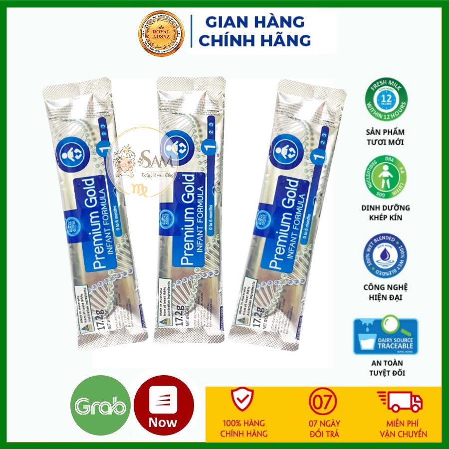 [HN] Sữa Hoàng Gia Úc ROYAL AUSNZ PREMIUM GOLD 1 Gói Nhỏ 17,2 Gram Tiện Lợi