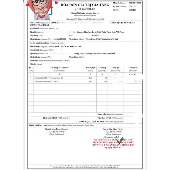 Bộ kit test covid nhanh Novel Coronavirus