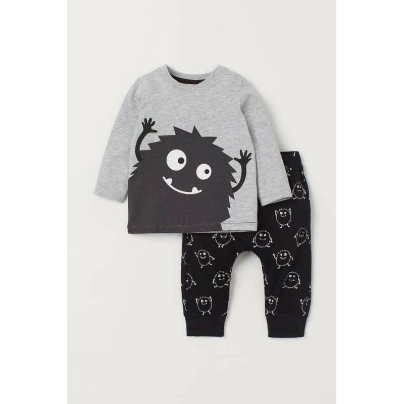 Bộ nỉ Hm xuất ma Halloween cho bé trai