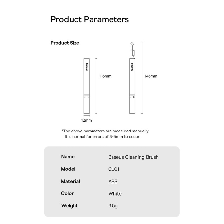 Bộ Bàn Chải Vệ Sinh Đa Năng Baseus Cleaning Brush Làm Sạch Tai Nghe Airpods Điện Thoại Bàn Phím