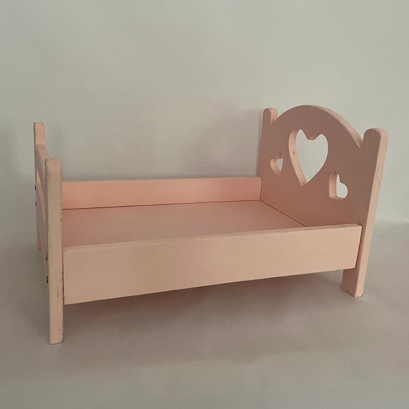 Giường Ngủ Hình Trái Tim Dùng Làm Phụ Kiện Chụp Ảnh Cho Bé Sơ Sinh