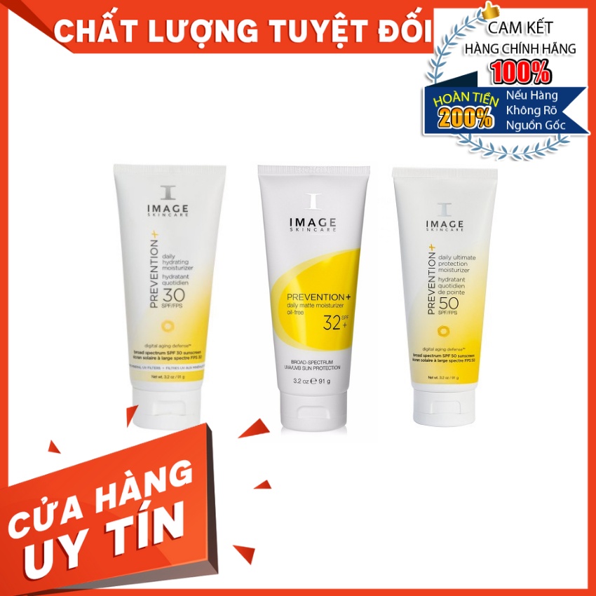 [HÀNG NHẬP KHẨU] Kem Chống Nắng Vật Lý IMAGE Skincare Prevention SPF30+, 32+, 50+ Cho Da Dầu Nhờn, Da Khô, Da Hỗn Hợp