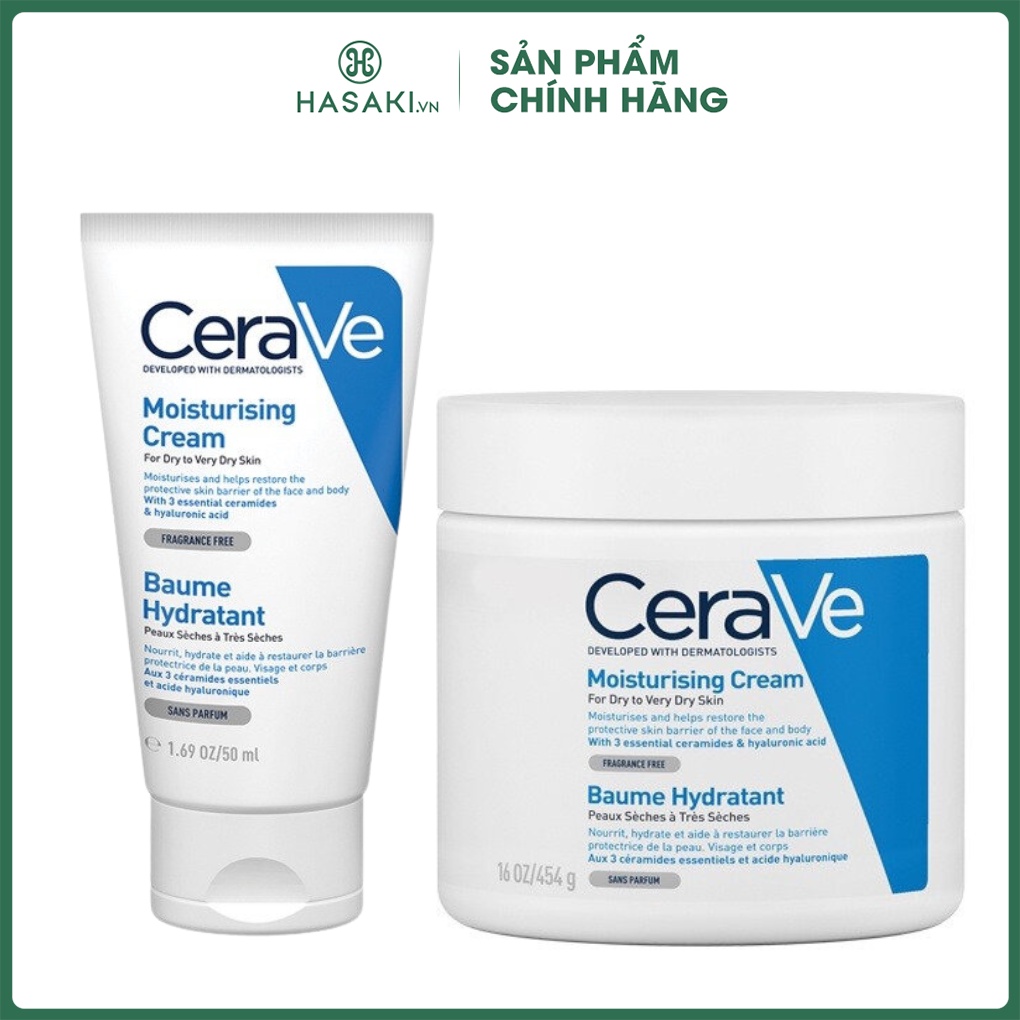 Kem Dưỡng Cerave Cho Da Khô Đến Rất Khô 50ml, 340g, 454g Hasaki Sản phẩm chính hãng