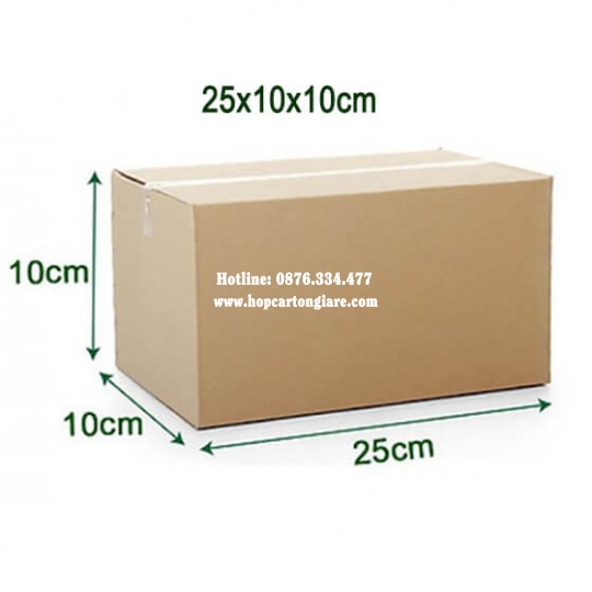 10 hôp carton 25x10x10 cm