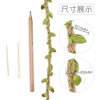 Cuộn 3m dây thừng lá xanh handmade