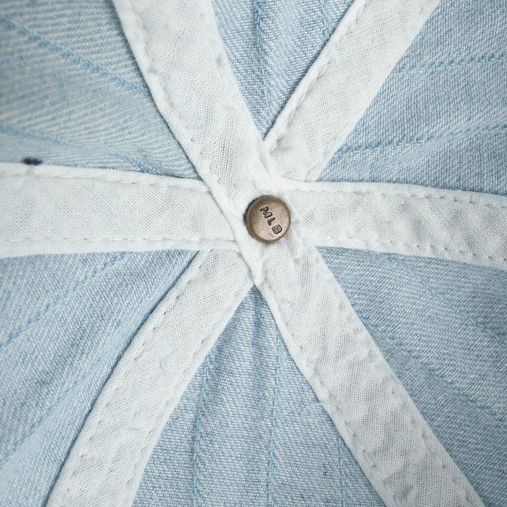 Nón kết, mũ lưỡi trai unisex chất liệu jean watt màu cá tính, logo thêu 738