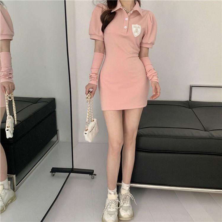 Đầm Ngắn Cổ Polo Thời Trang Mùa Hè 2022 Cho Nữ