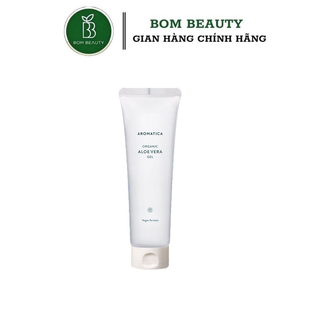 Gel lô hội hữu cơ dưỡng ẩm, làm dịu da mặt và toàn thân Aromatica Soothing Aloe Vera Gel 180ml