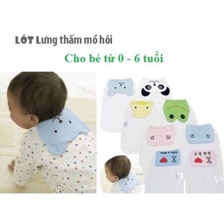 Khăn Thấm Mồ Hôi Lưng Cho Bé , Miếng Lót Lưng Thấm Mồ Hôi Cho Bé Từ 0 Tới 6 Tuổi