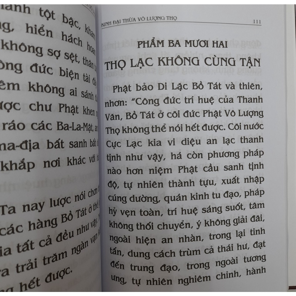 Sách - Phật Thuyết Đại Thừa Vô Lượng Thọ Trang Nghiêm Thanh Tịnh Bình Đẳng Giác Kinh