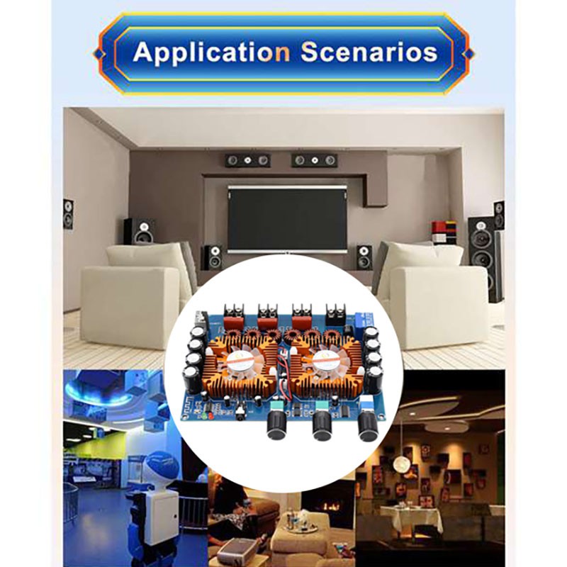 Bảng Mạch Khuếch Đại Công Suất Cao Xh-A128 Tda7498Ex2 160wx2 + 220w CHANNEL