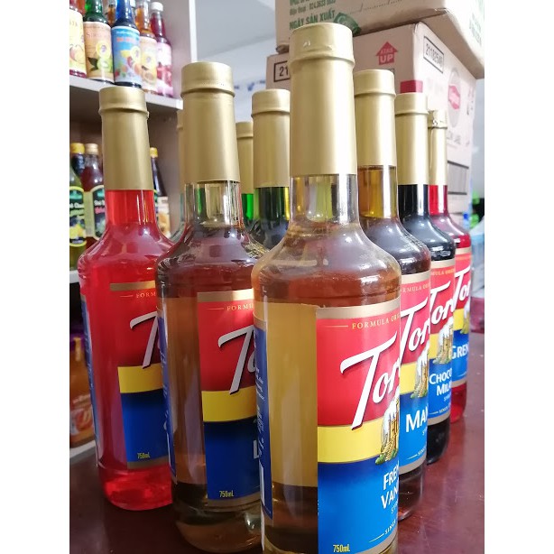 Syrup Bạc hà xanh , bưởi Hồng ,chuối Torani 750ml